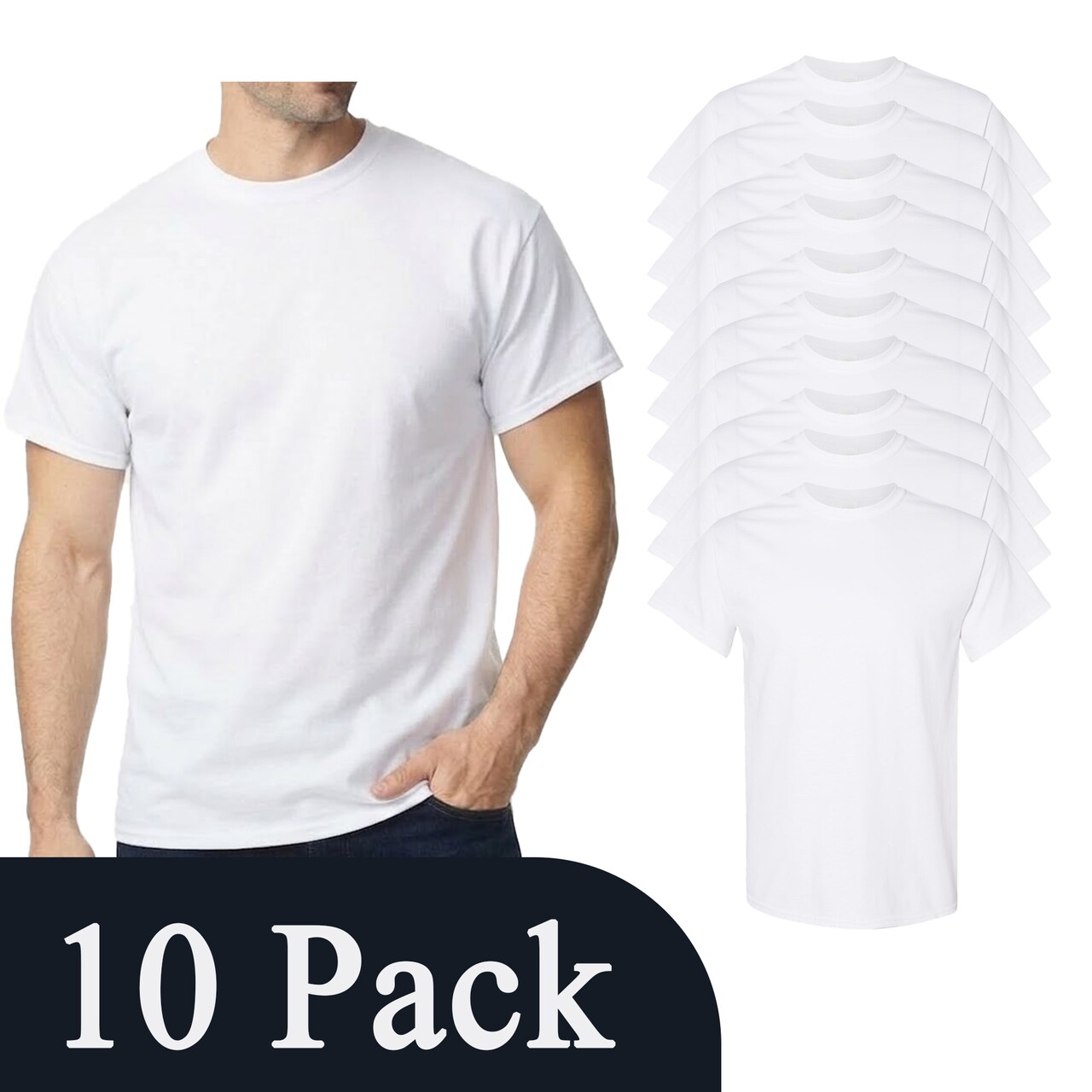 Gildan Heavy Cotton Craft-Ready Black T-Shirt - Gildan, Craft Blanks Multi Pack Tee